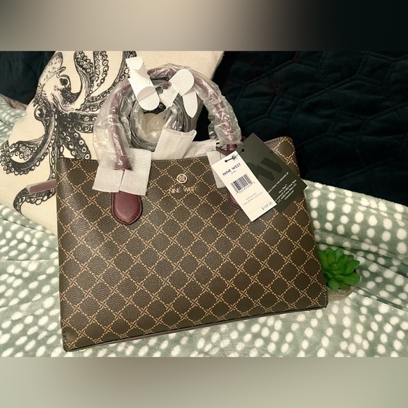 Nine West Handbags - Nine West Kyrie Triple Compartment Satchel Handbag Purse